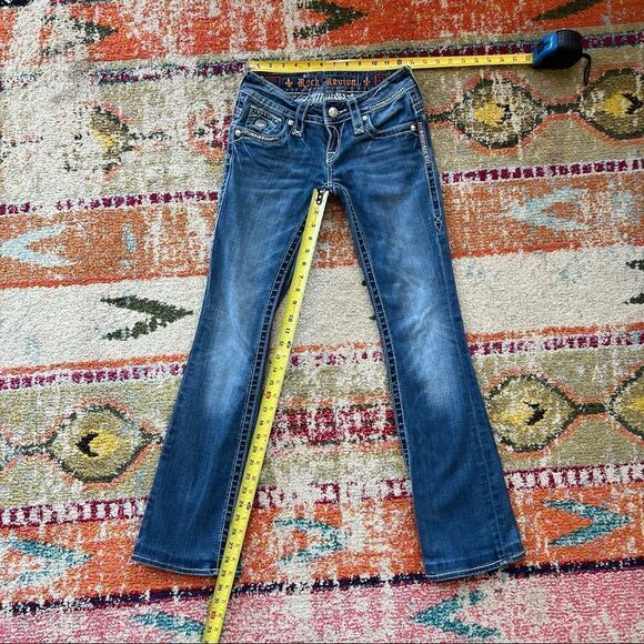 Rock Revival Jen Rhinestone Stud Bootcut Jeans - Picture 11 of 12